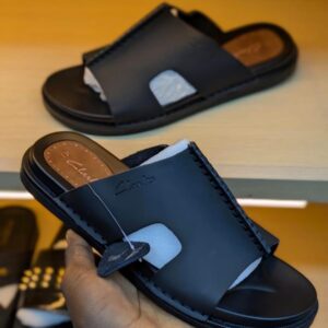 clarks leather open shoes