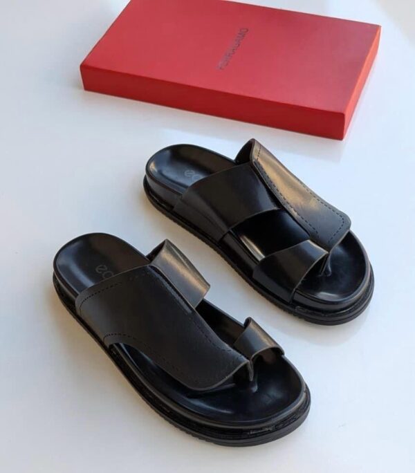 Ecco Black Open Shoes