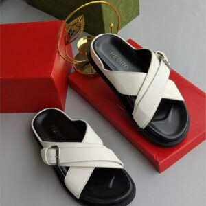 Pedro White Sandals